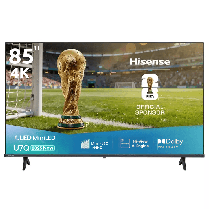 شاشة هايسنس 85 بوصة U7Q ULED Mini LED 4K 144 هرتز